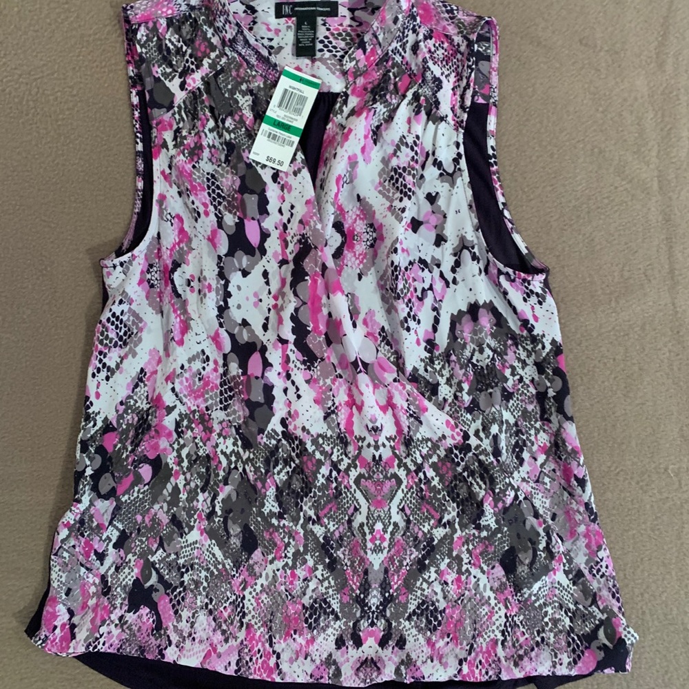 INC International Concepts sleeveless top NWT